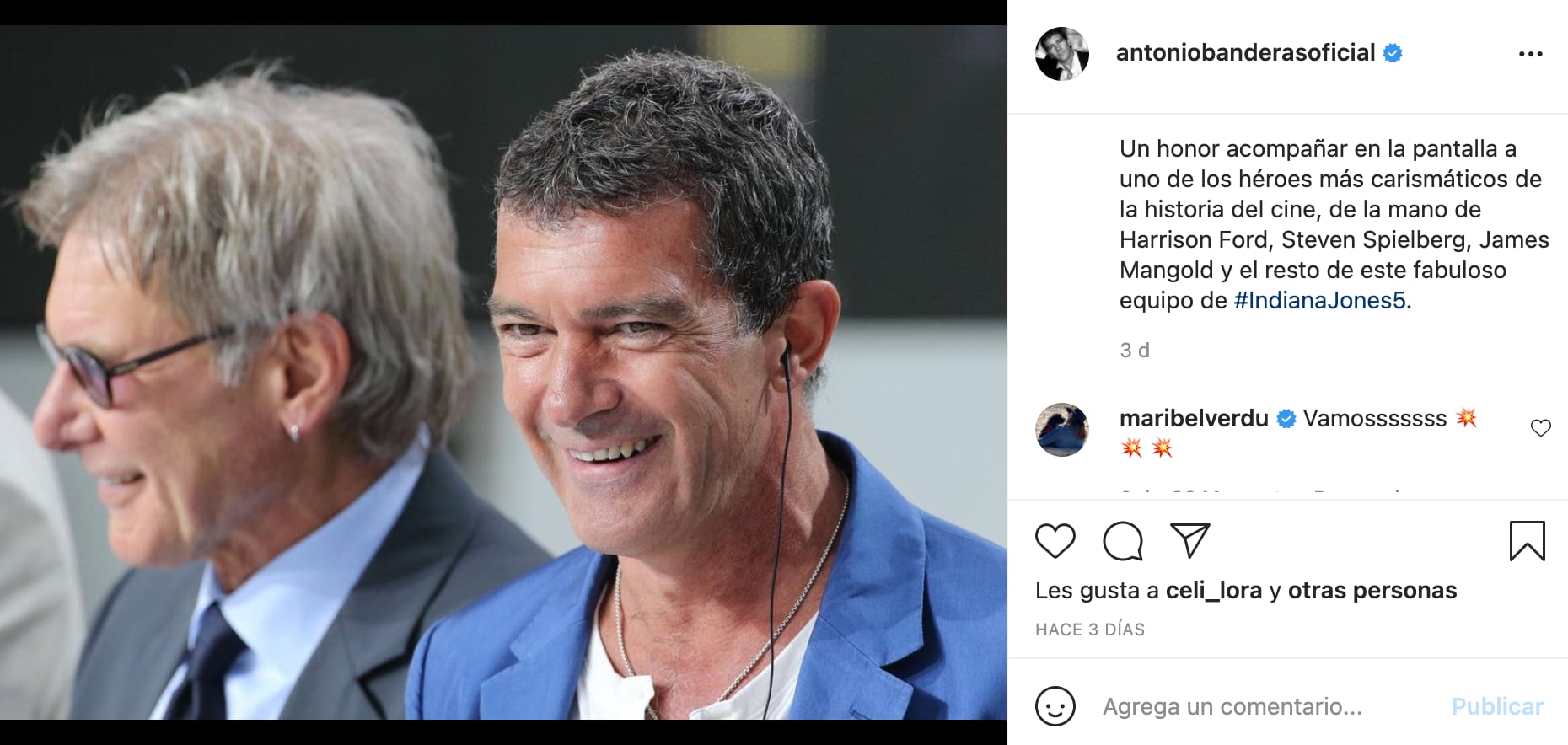 Antonio Banderas y Harrison Ford