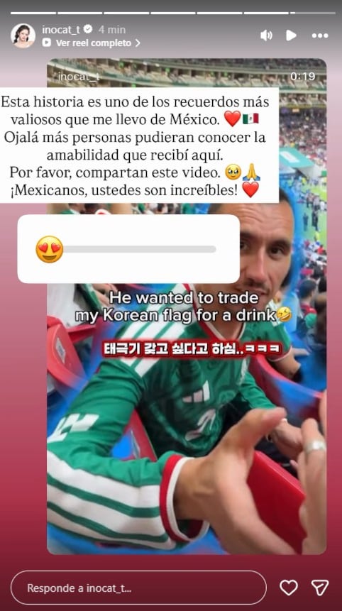 Ino Cat agradecida con México tras el cariño que recibió