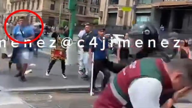 Director de Reordenamiento en Vía Pública fue herido por un pedazo de hielo que le arrojaron a la cara