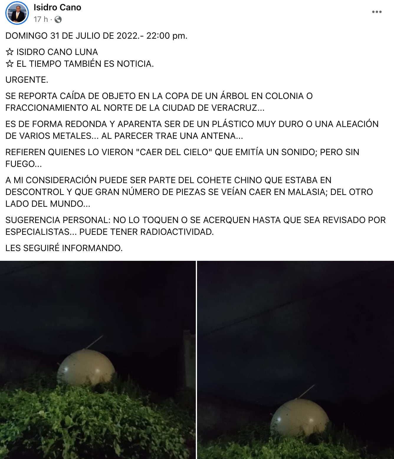 Orbe de Metal en Veracruz