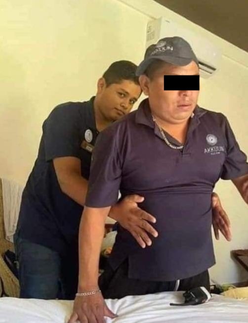 Empleado drogado en hotel de Tulum
