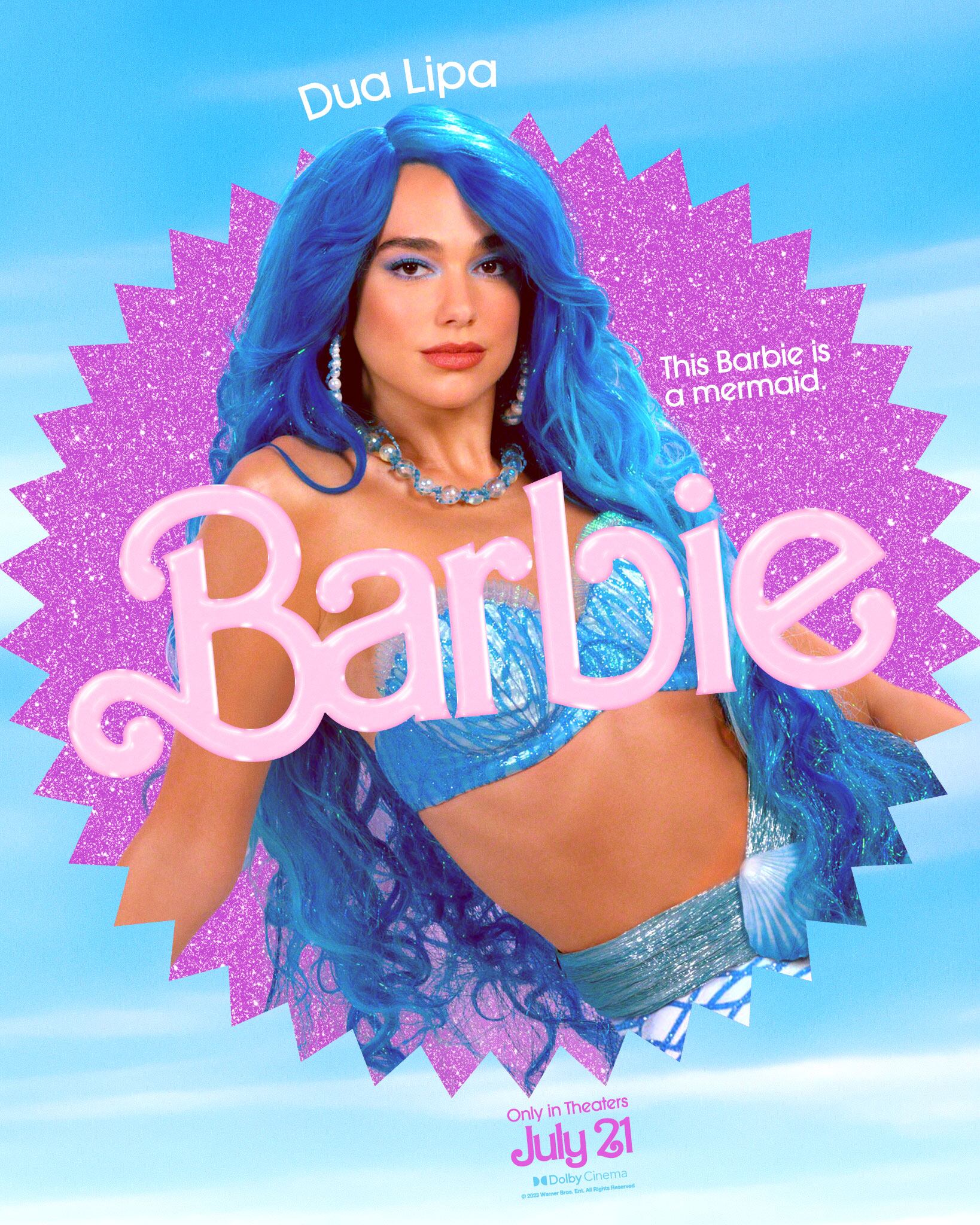 Dua Lipa será la Barbie Sirena en la película de Greta Gerwig