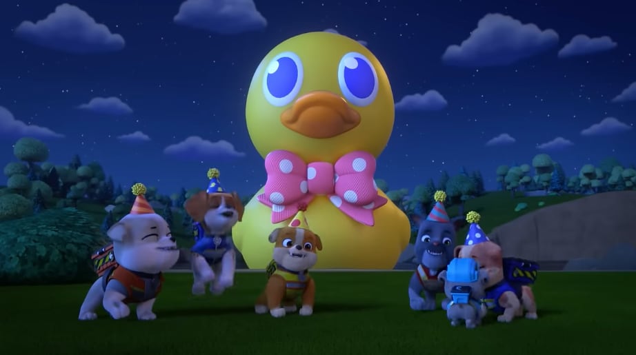 Rubble y Equipo celebrando con Paw Patrol Año Nuevo Chino 2025