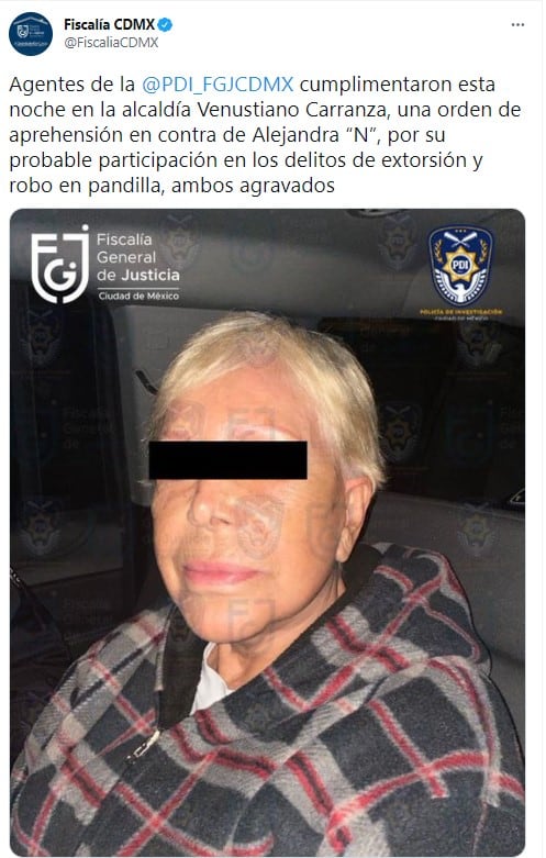 Detención de Alejandra Barrios