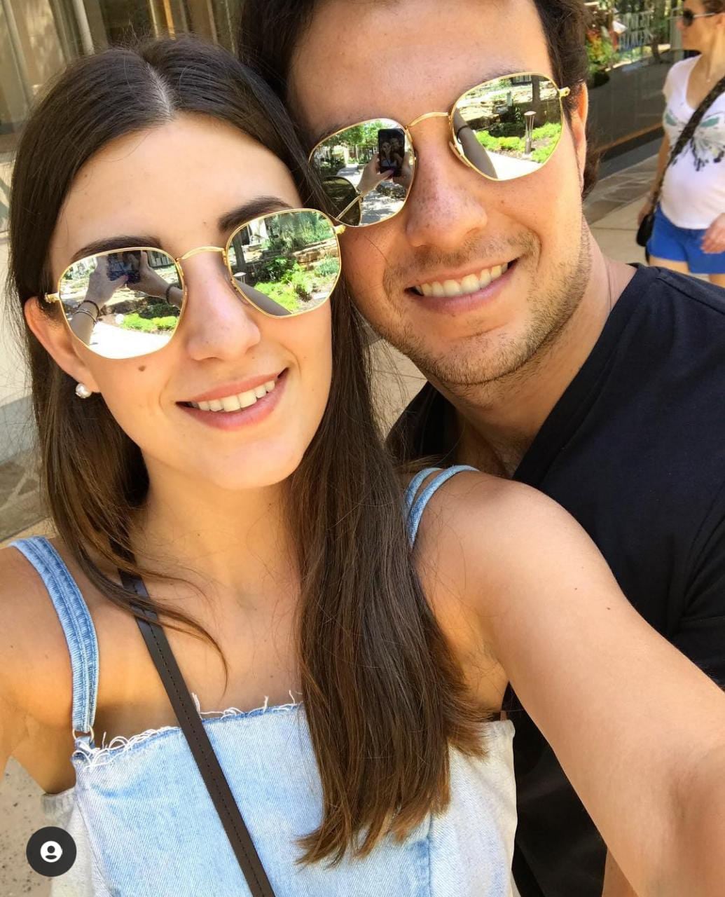 Carola Martínez y Checo Pérez