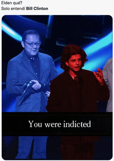 Memes de Bill Clinton y Elden Ring explotan tras The Game Awards 2022