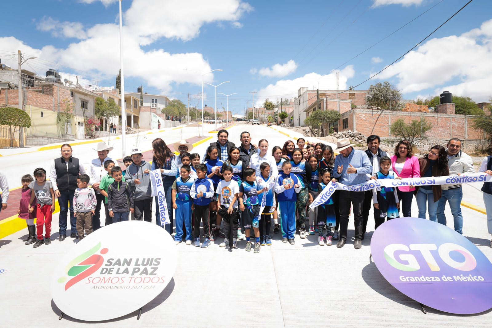 Diego Sinhue Rodríguez en San Luis de la Paz, Guanajuato.