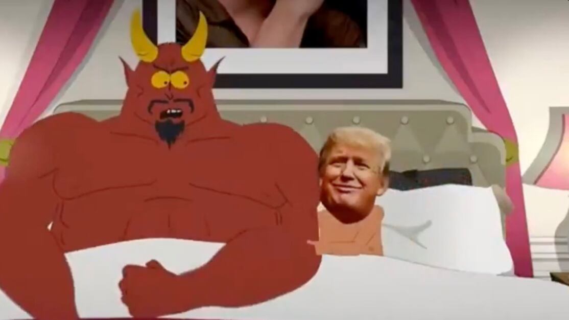 La polémica escena de Donald Trump en la cama con Satán en el primer capítulo de la nueva temporada de South Park