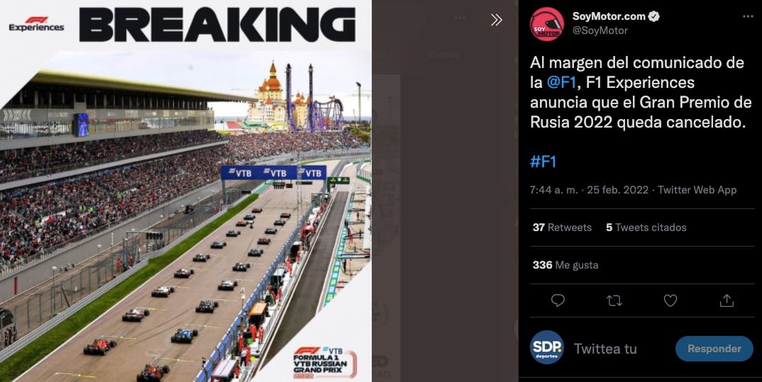 Gran Premio Rusia cancelado