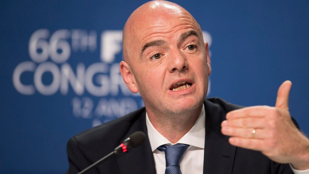 Gianni Infantino en el Congreso FIFA.