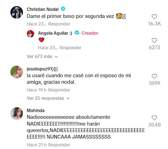 Opinan sobre el romántico video de Christian Nodal y Ángela Aguilar