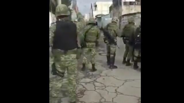 Militares fueron confrontados por habitantes de la colonia La Purísima.