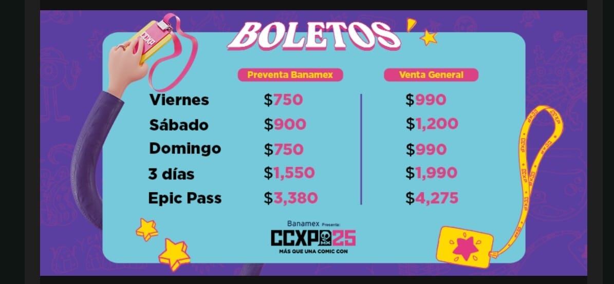Boletos CCXPMX 2025