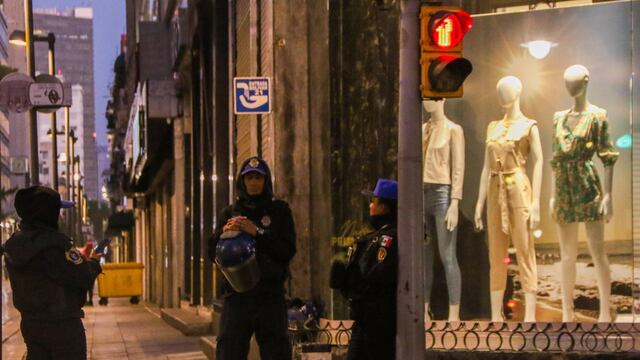 Avenida Madero, cerca de Plaza Madero en el Centro Histórico de CDMX