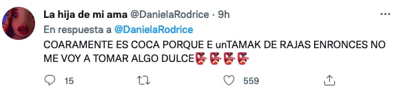 Daniela Rodrice dice que no tomará atole con una guajolota.