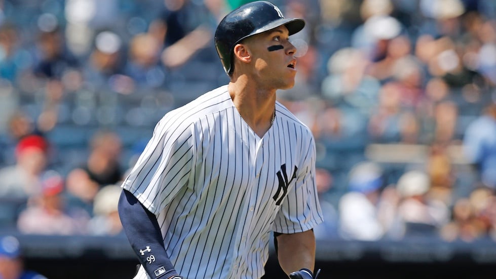 Aaron Judge con los Yankees en la MLB.