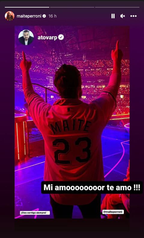 Maite Perroni presume que su esposo es su mejor fan