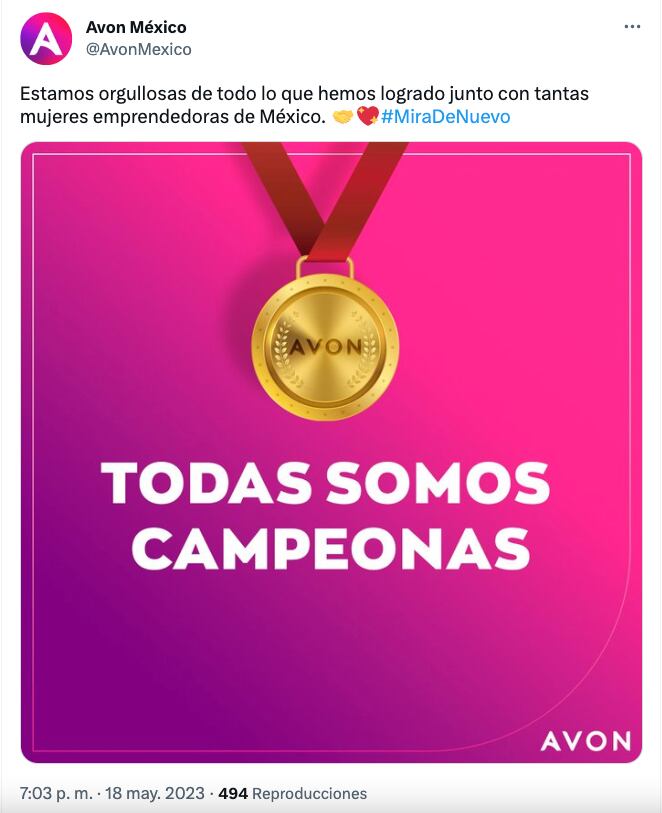 Avon México responde a Ana Gabriela Guevara