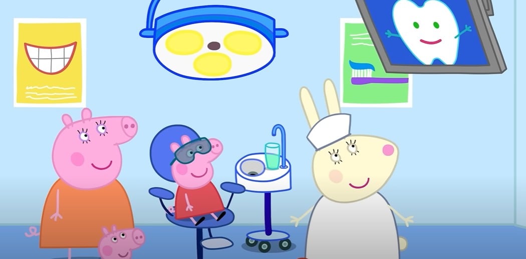 Peppa Pig de visita al dentista
