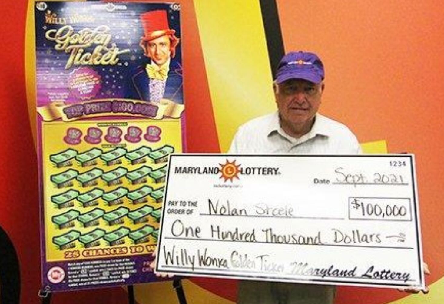 Nolan Steele gana la lotería