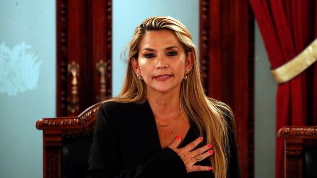 Jeanine Áñez. Reconocimiento de EU y Brasil.