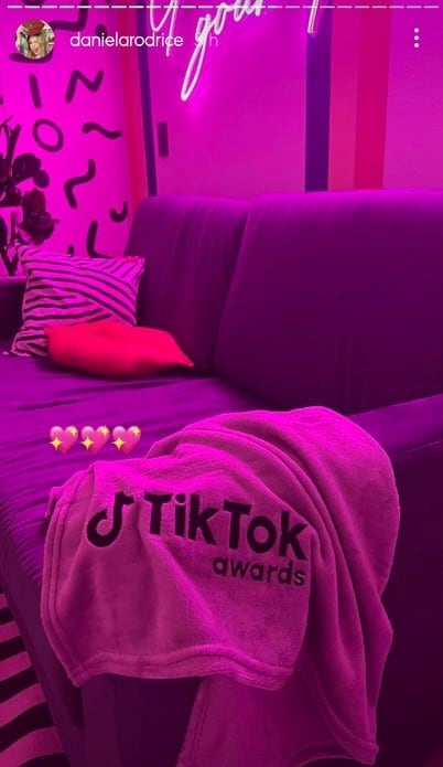 Frazada de Daniela Rodrice, tiktok awards