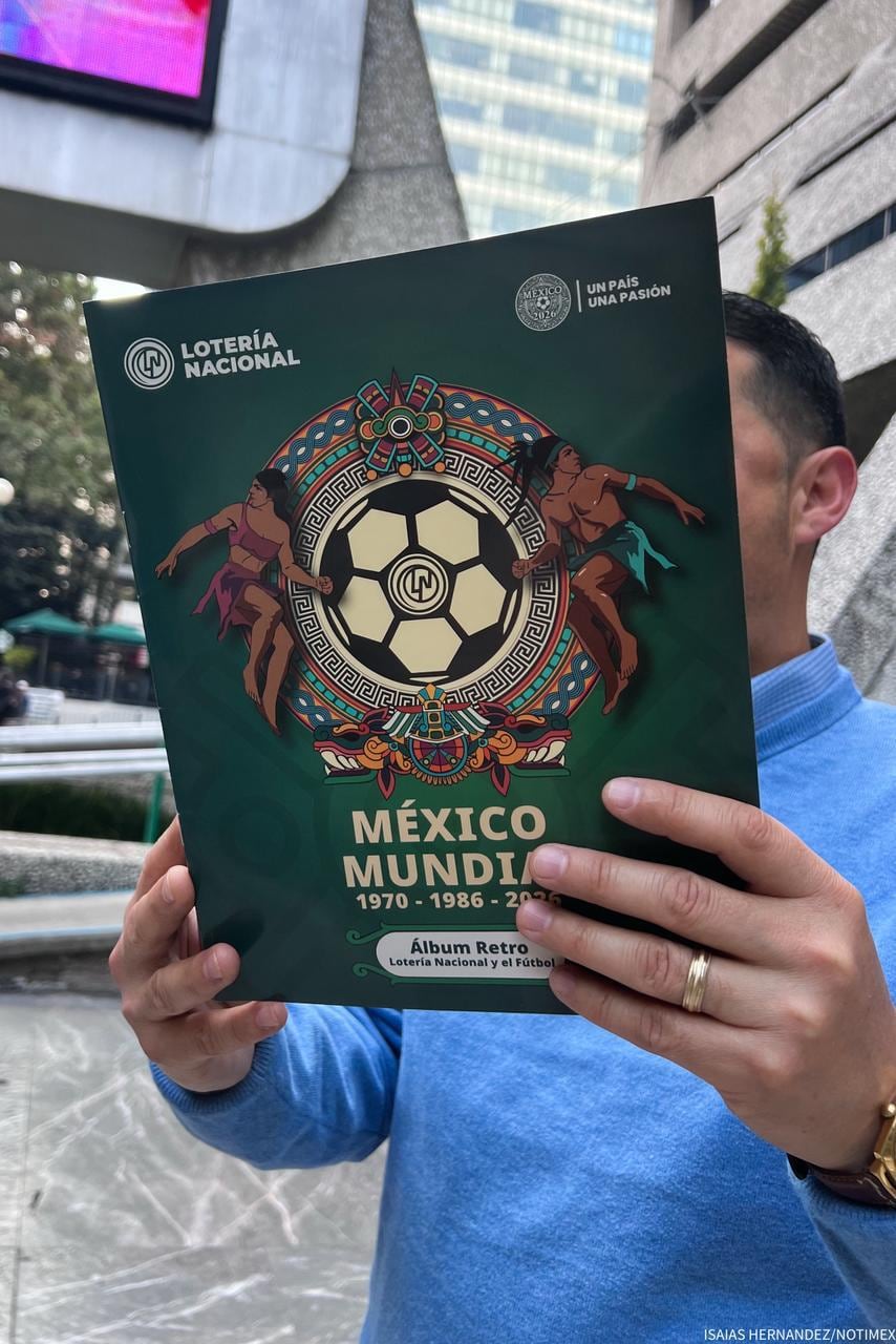 Álbum Retro de Lotería Nacional revive la historia mundialista de México.