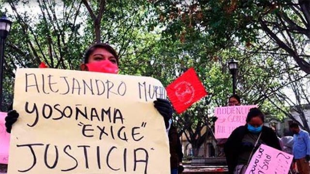 Protesta por justicia para Yosoñama