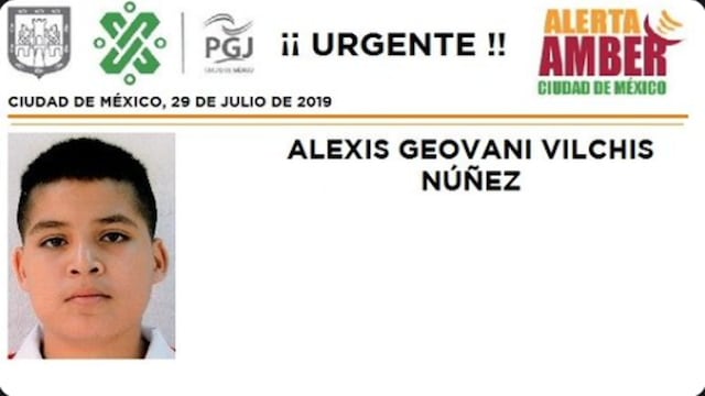 Alexis Geovani Vilchis Núñez tiene 13 años
