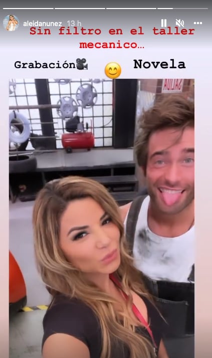 Aleida Núñez feliz pese a estar en duelo.