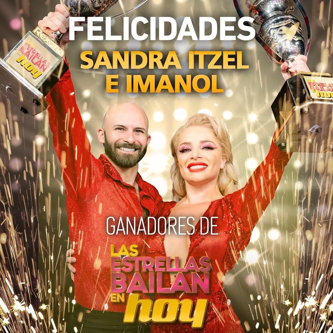 Sandra Itzel e Imanol Landeta, ganadores de Las Estrellas bailan en Hoy