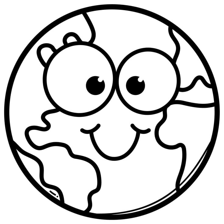 Dibujos del planeta Tierra para colorear