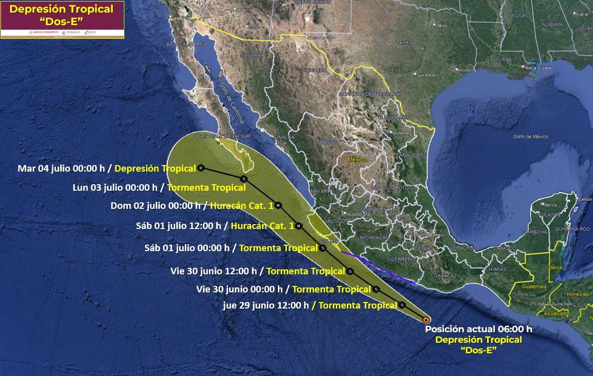 Depresión tropical Dos-E