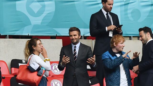 David Beckham y Ed Sheeran