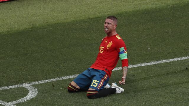 Sergio Ramos con la Selección Española