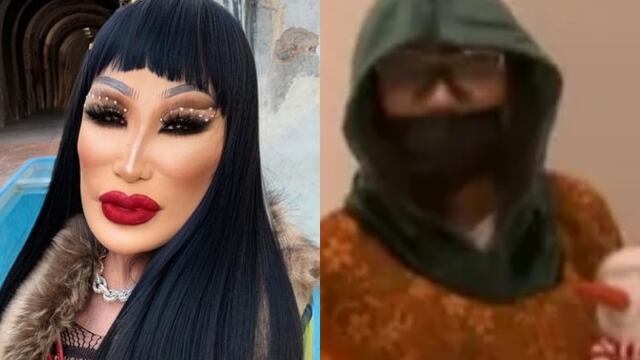 Lyn May asiste disfrazada a ver a Rossy Mendoza.