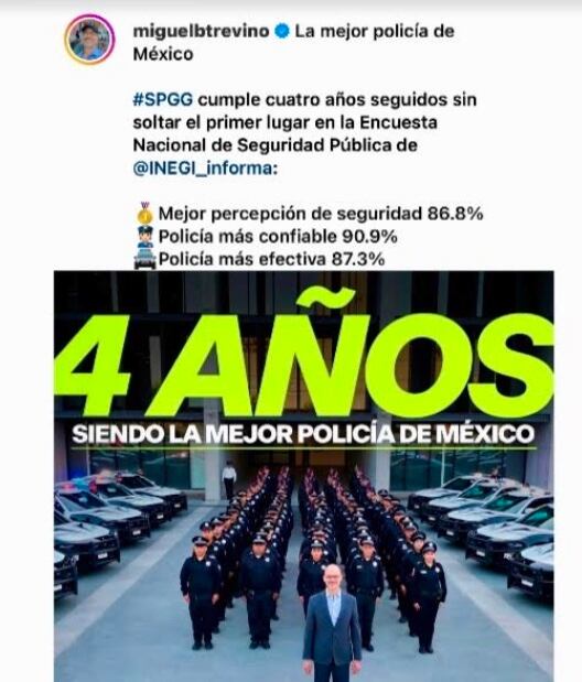 Esta es una de las mamarrachadas de "encuestas", que al medir percepciones o imagen, pierden totalmente su valor. Cortesía municipio de SPGG