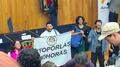 Protesta por las 40 horas interrumpe conferencia de Marath Bolaños en la UNAM