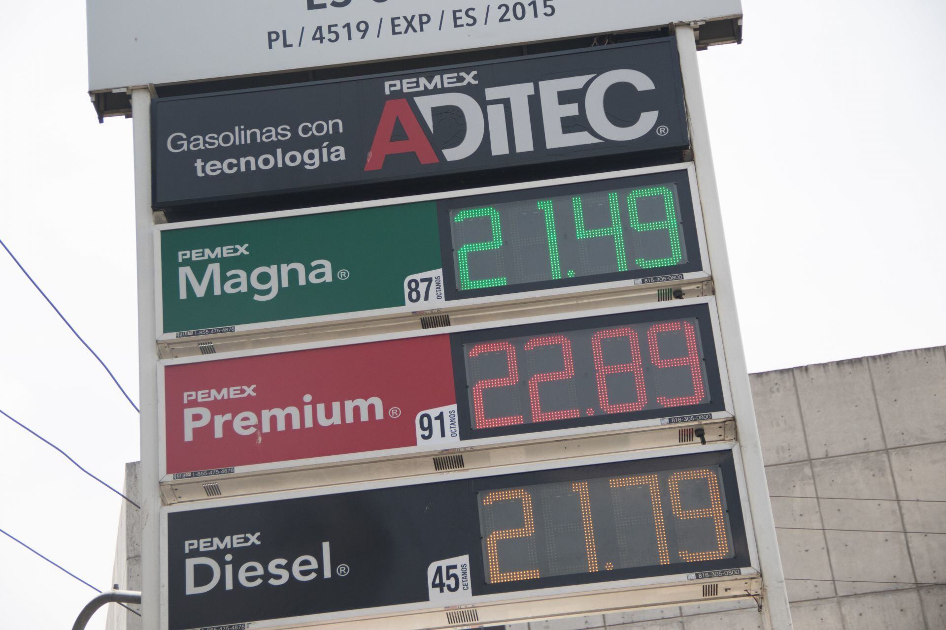 Precios de gasolinas en mayo de 2021