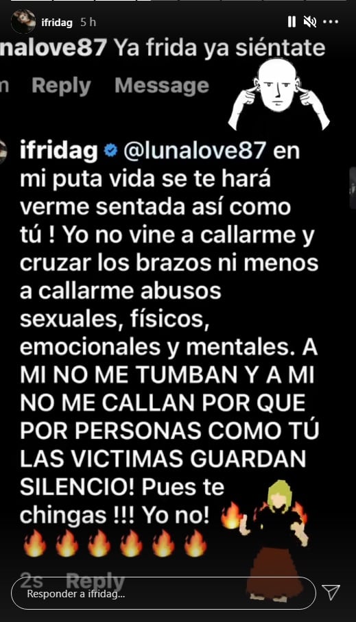 Frida Sofía no se calla abusos