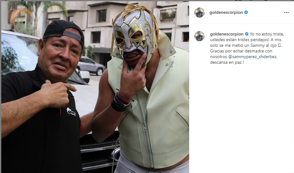 Escorpión Dorado sobre muerte de Sammy Pérez.