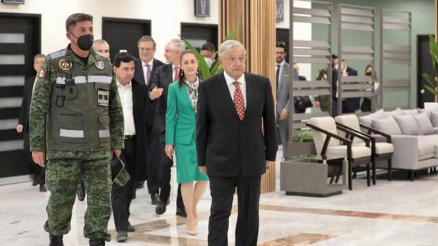 AMLO en el Aeropuerto Internacional Felipe Ángeles (AIFA) el 21 de marzo de 2022