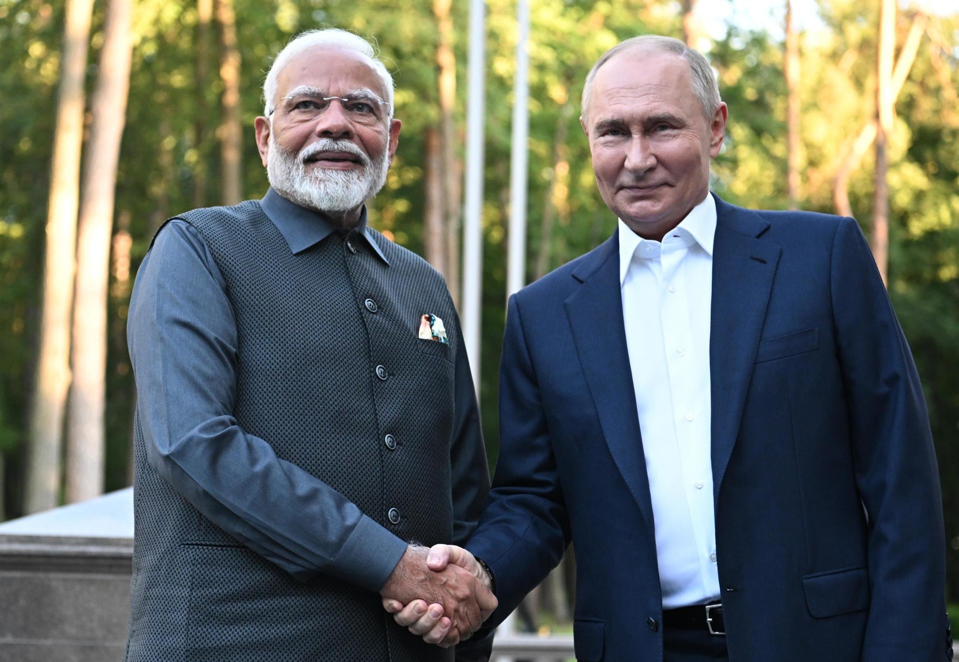 Vladimir Putin recibe a Narendra Modi y agradece su interés por terminar la guerra