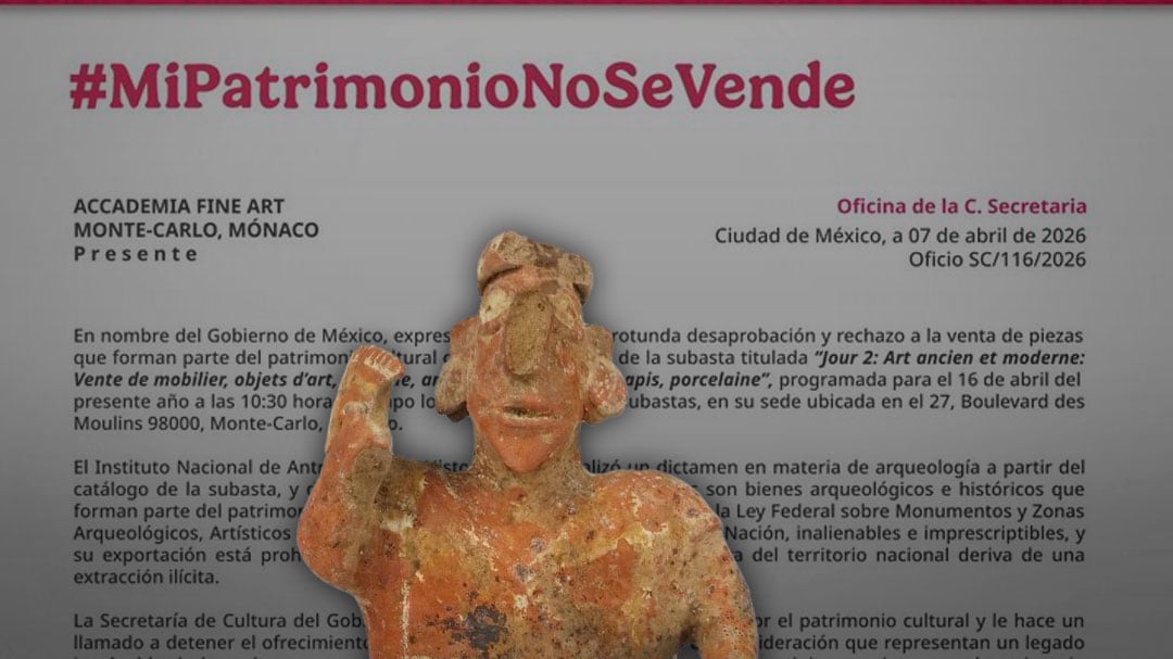 Cultura exige restitución de piezas mesoamericanas subastadas en Mónaco