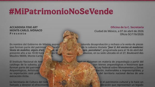 Secretaría de Cultura pide repatriar piezas mesoamericanas que serían subastadas en Mónaco