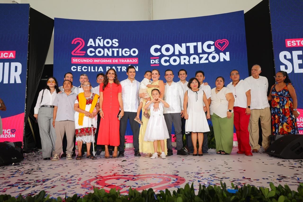 Cecilia Patrón destaca avances en Mérida durante su segundo año de gobierno.