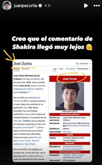 Juanpa Zurita y Shakira