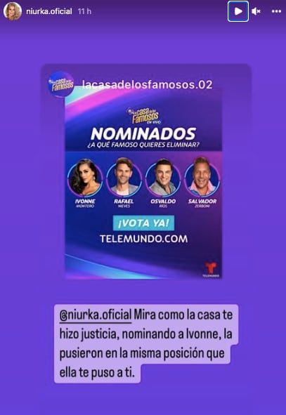 Niurka quiere que Ivonne Montero salga de La casa de los famosos