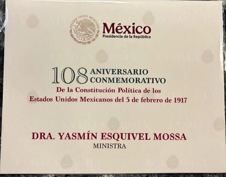 Gobierno de México invitó a tres ministras de la SCJN a la conmemoración del Día de la Constitución.