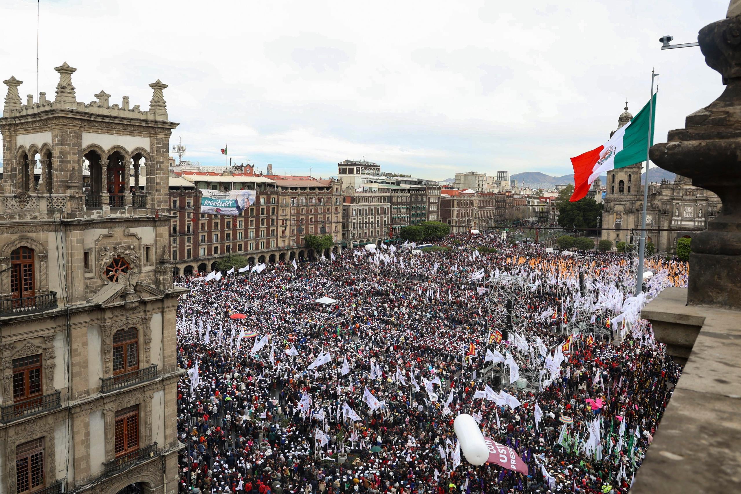 Claudia Sheinbaum, discurso de 100 días de gobierno en el Zócalo, CDMX
